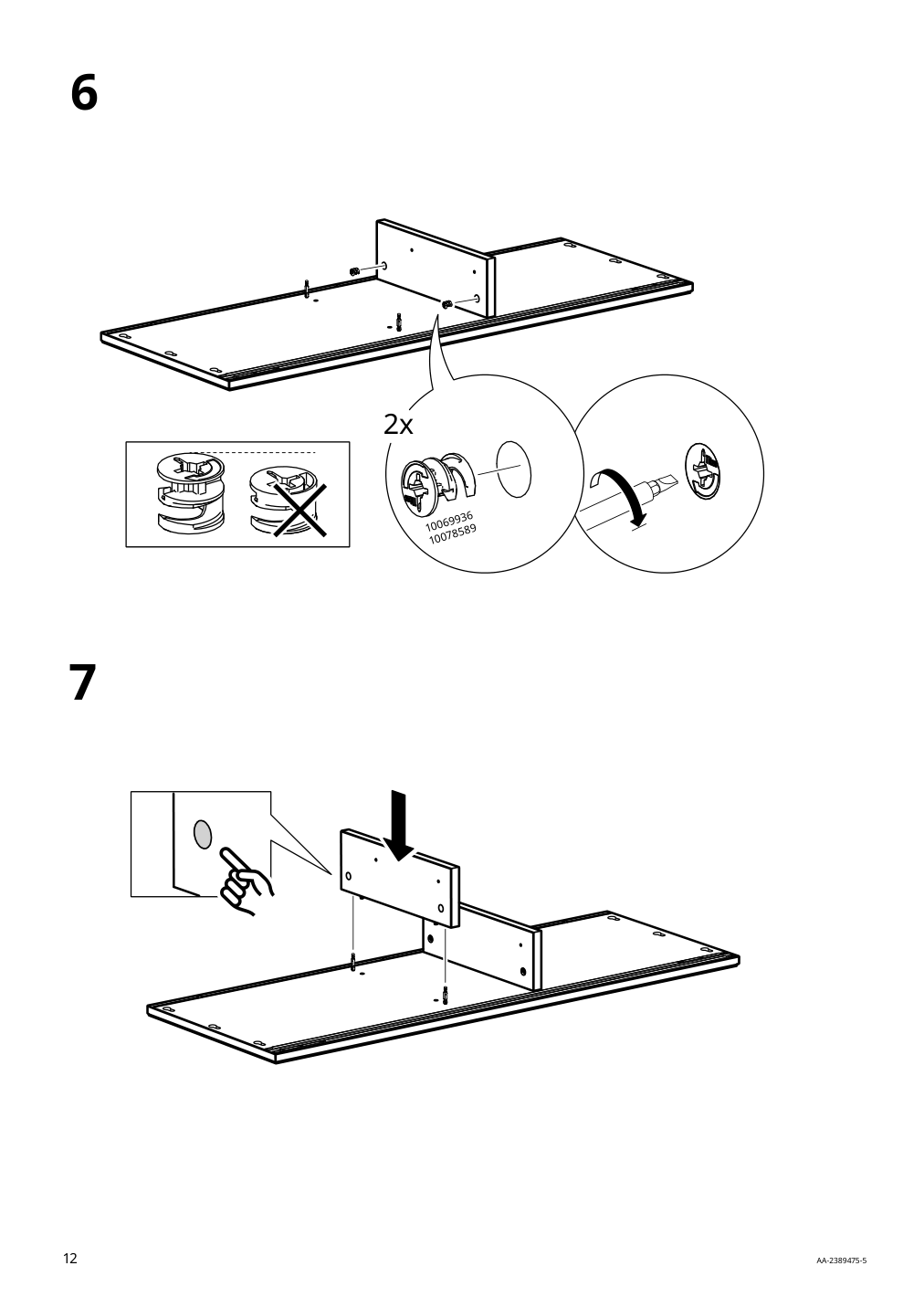 Assembly instructions for IKEA Havsta sideboard black | Page 12 - IKEA HAVSTA storage with sliding glass doors 595.348.78