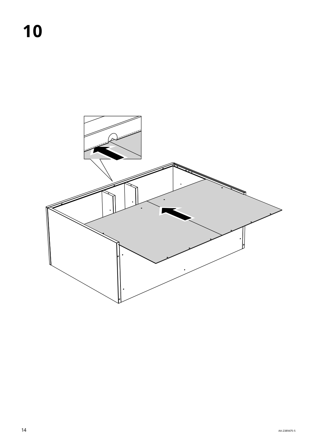 Assembly instructions for IKEA Havsta sideboard black | Page 14 - IKEA HAVSTA storage with sliding glass doors 595.348.78