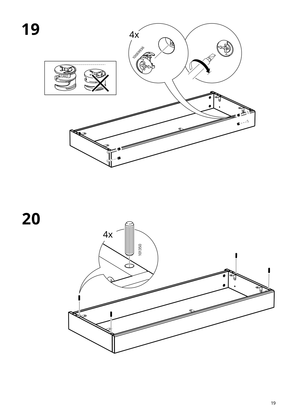 Assembly instructions for IKEA Havsta sideboard black | Page 19 - IKEA HAVSTA storage with sliding glass doors 595.348.78