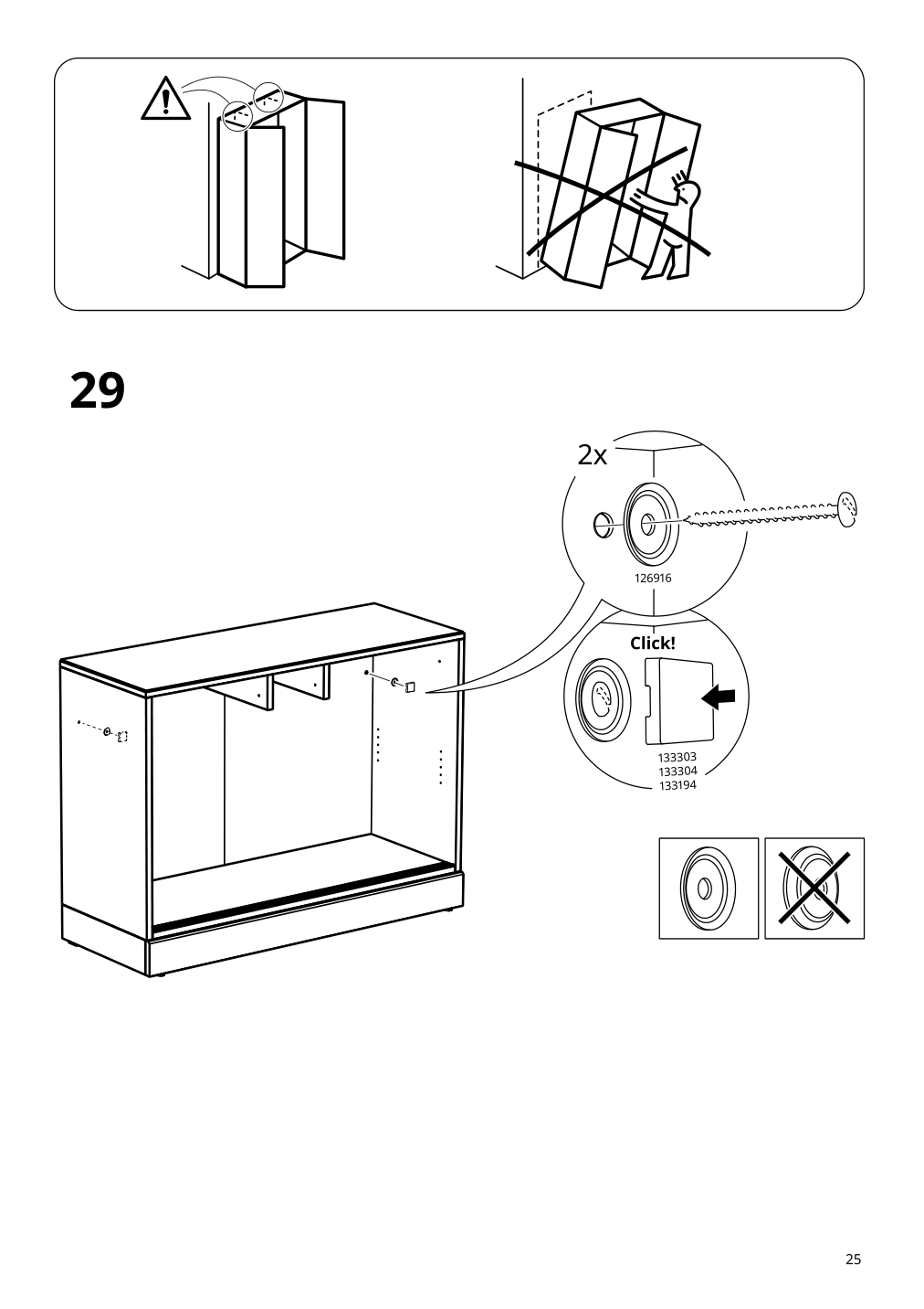 Assembly instructions for IKEA Havsta sideboard black | Page 25 - IKEA HAVSTA storage with sliding glass doors 595.348.78