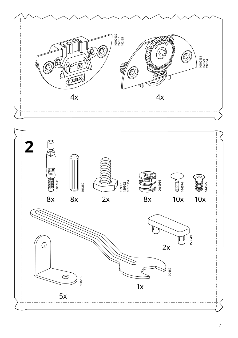 Assembly instructions for IKEA Havsta sideboard black | Page 7 - IKEA HAVSTA storage with sliding glass doors 595.348.78