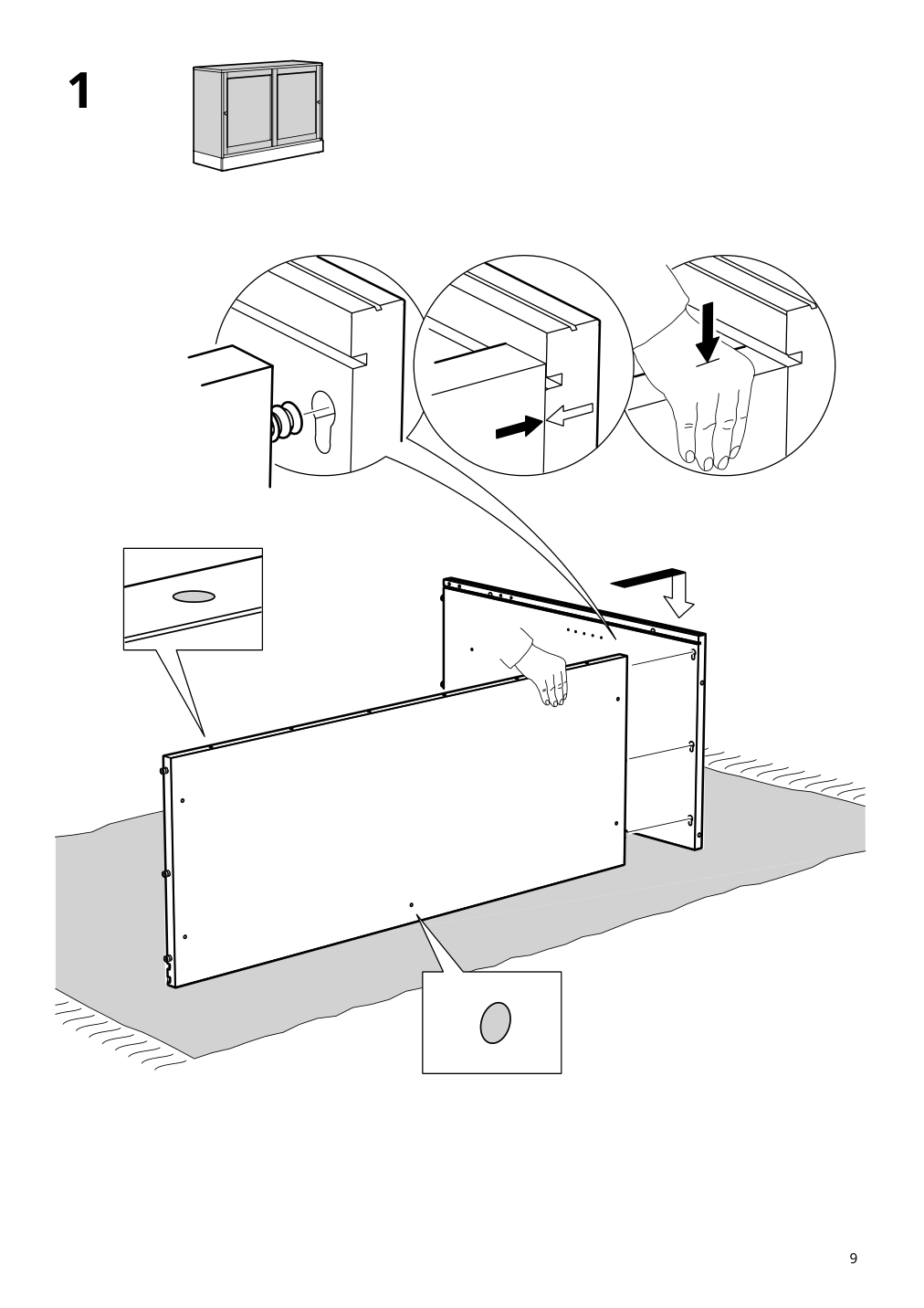 Assembly instructions for IKEA Havsta sideboard black | Page 9 - IKEA HAVSTA storage with sliding glass doors 595.348.78