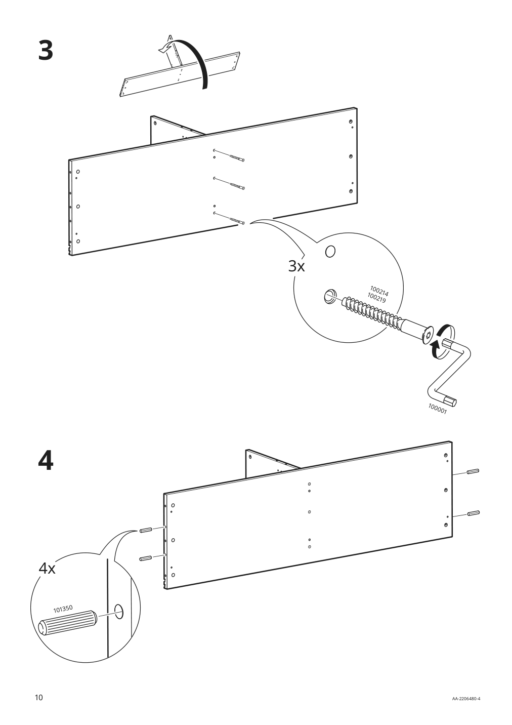 Assembly instructions for IKEA Havsta tv unit with base gray | Page 10 - IKEA HAVSTA TV storage combination 093.861.87