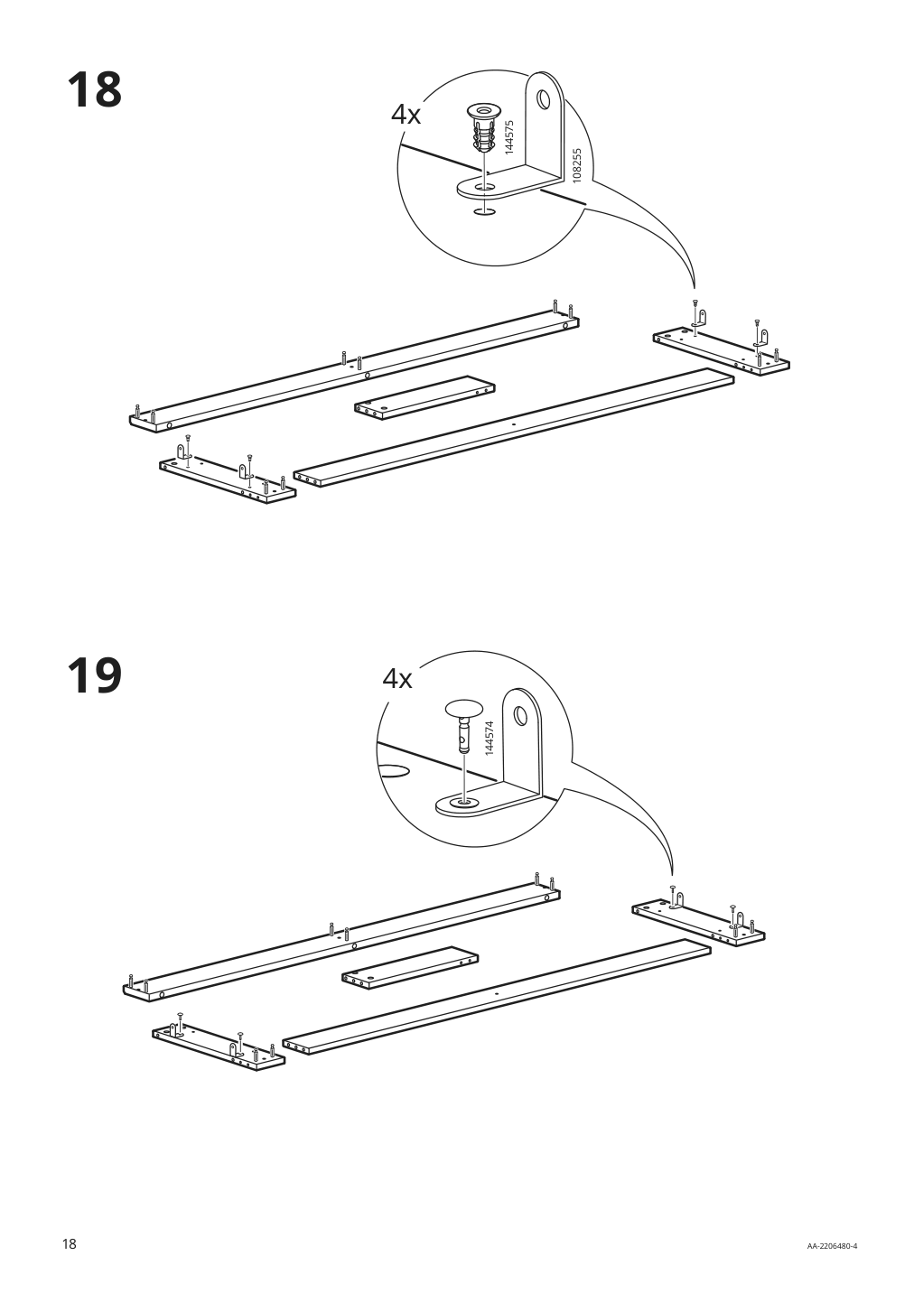 Assembly instructions for IKEA Havsta tv unit with base gray | Page 18 - IKEA HAVSTA TV storage combination/glass doors 193.861.96