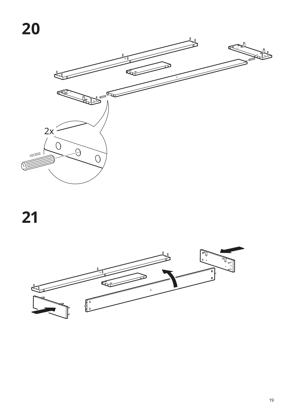 Assembly instructions for IKEA Havsta tv unit with base gray | Page 19 - IKEA HAVSTA TV unit with base 004.803.68