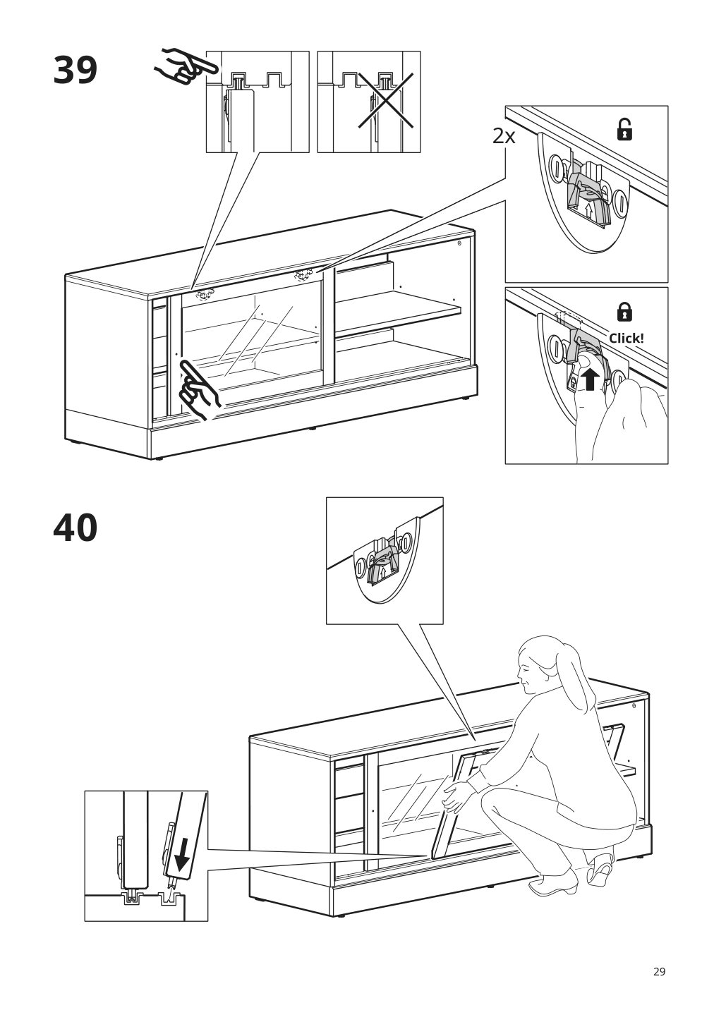 Assembly instructions for IKEA Havsta tv unit with base dark brown | Page 29 - IKEA HAVSTA TV storage combination 793.861.84