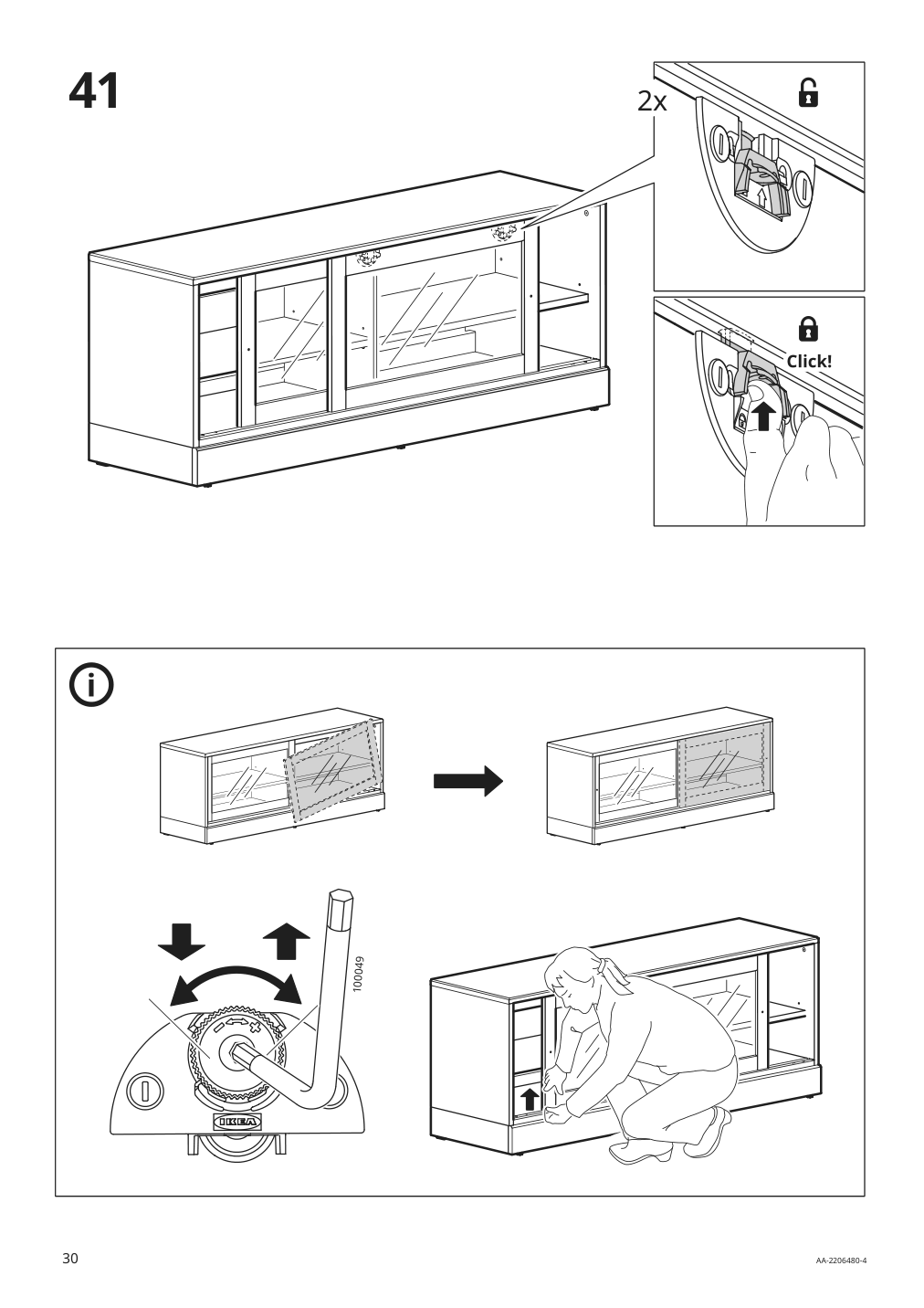 Assembly instructions for IKEA Havsta tv unit with base gray | Page 30 - IKEA HAVSTA TV unit with base 004.803.68