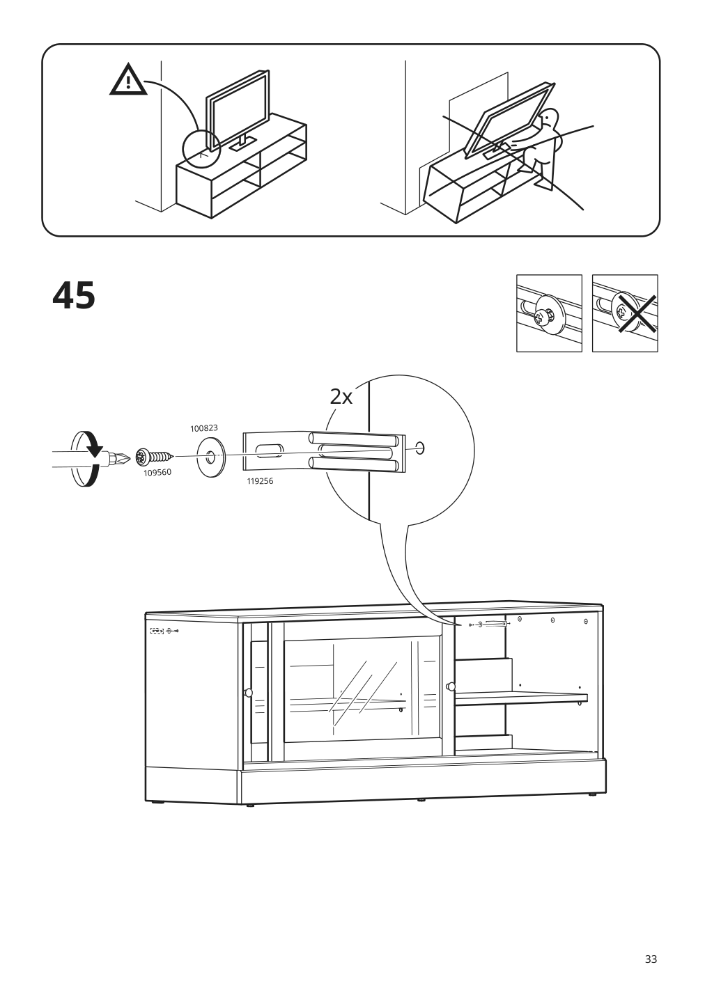 Assembly instructions for IKEA Havsta tv unit with base gray | Page 33 - IKEA HAVSTA TV storage combination 993.861.78