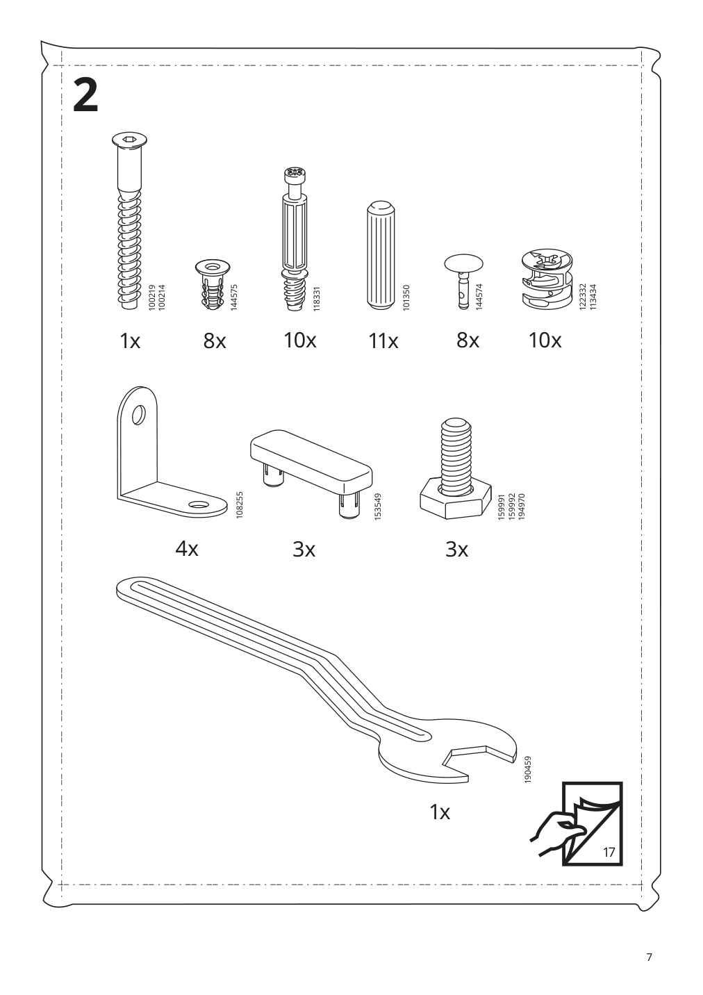 Assembly instructions for IKEA Havsta tv unit with base dark brown | Page 7 - IKEA HAVSTA TV storage combination 793.861.84