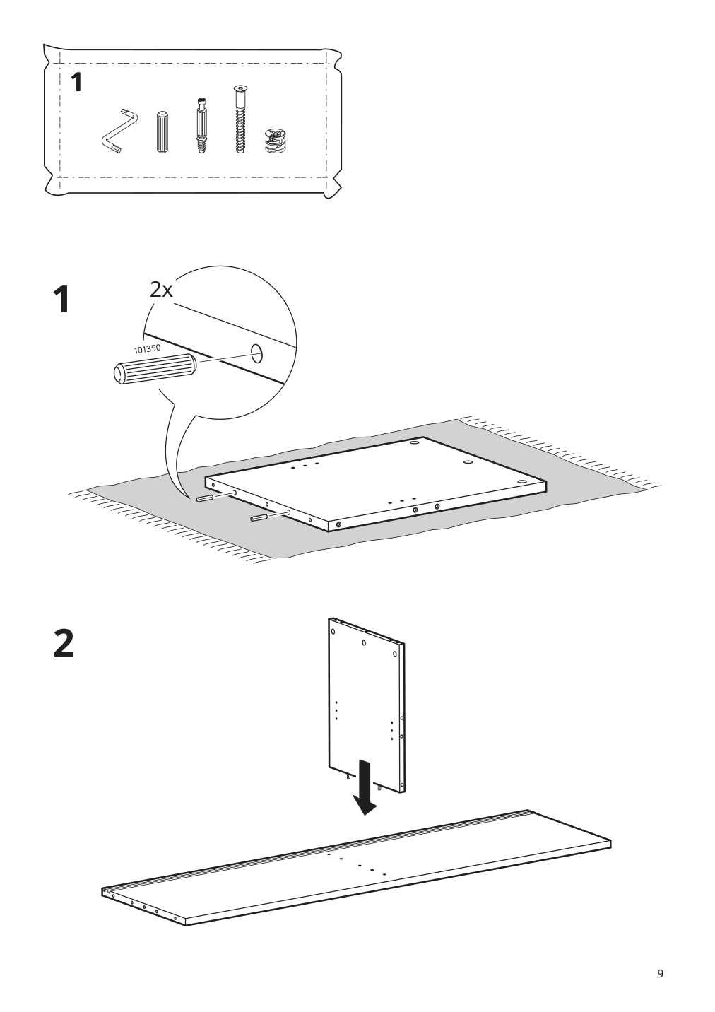 Assembly instructions for IKEA Havsta tv unit with base dark brown | Page 9 - IKEA HAVSTA TV storage combination 793.861.84