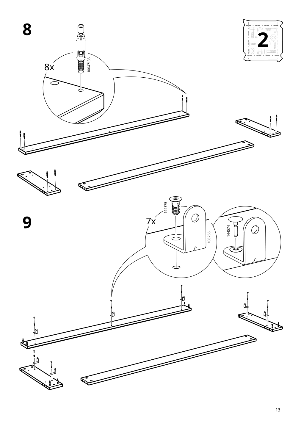 Assembly instructions for IKEA Havsta tv unit with base white | Page 13 - IKEA HAVSTA TV unit with base 105.292.70