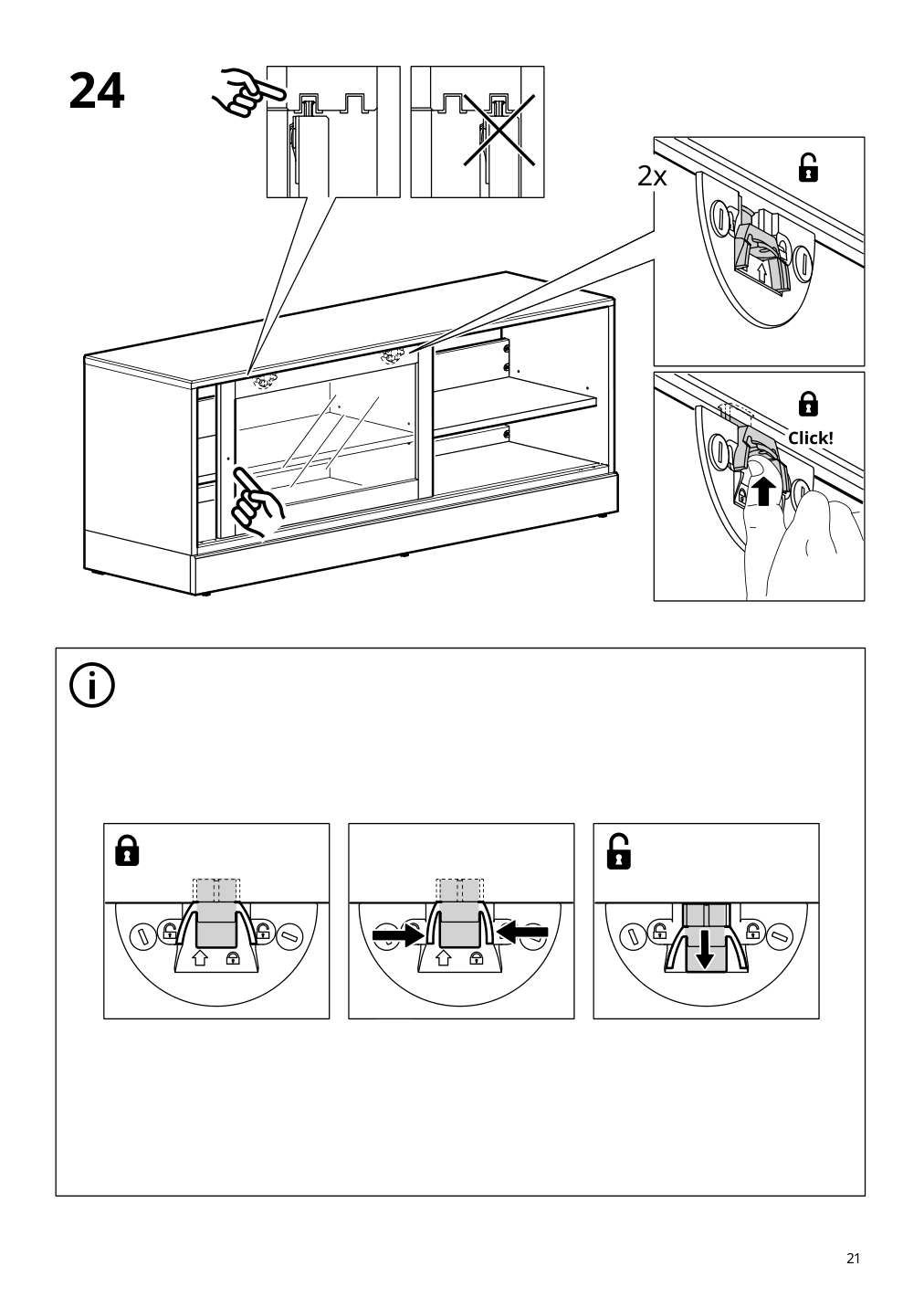 Assembly instructions for IKEA Havsta tv unit with base white | Page 21 - IKEA HAVSTA TV unit with base 105.292.70