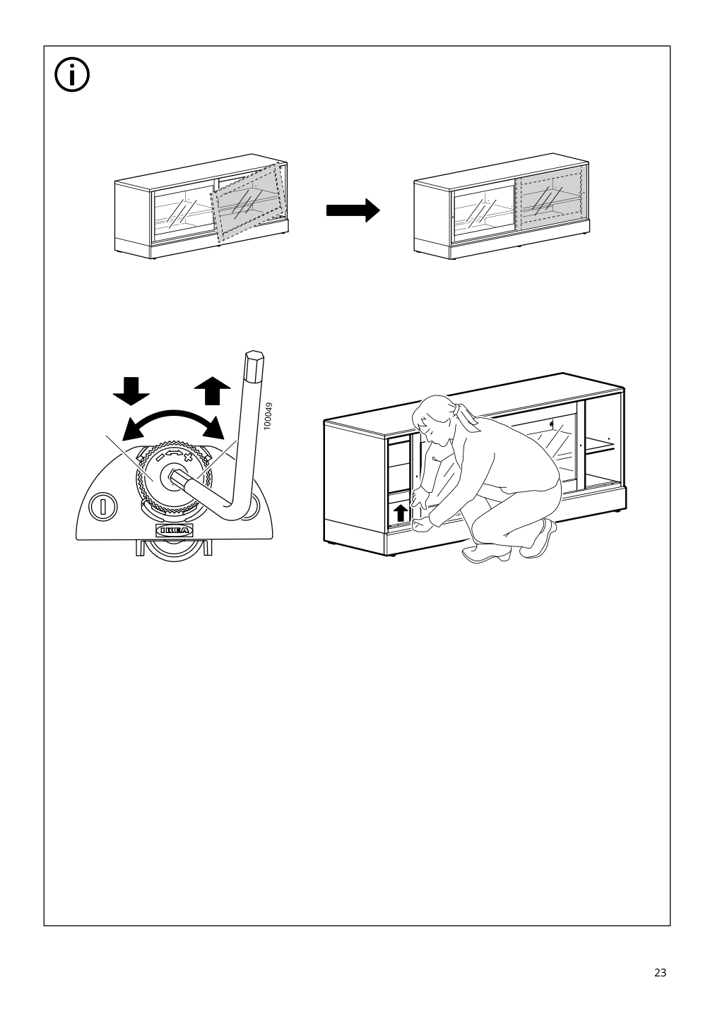 Assembly instructions for IKEA Havsta tv unit with base white | Page 23 - IKEA HAVSTA TV unit with base 105.292.70