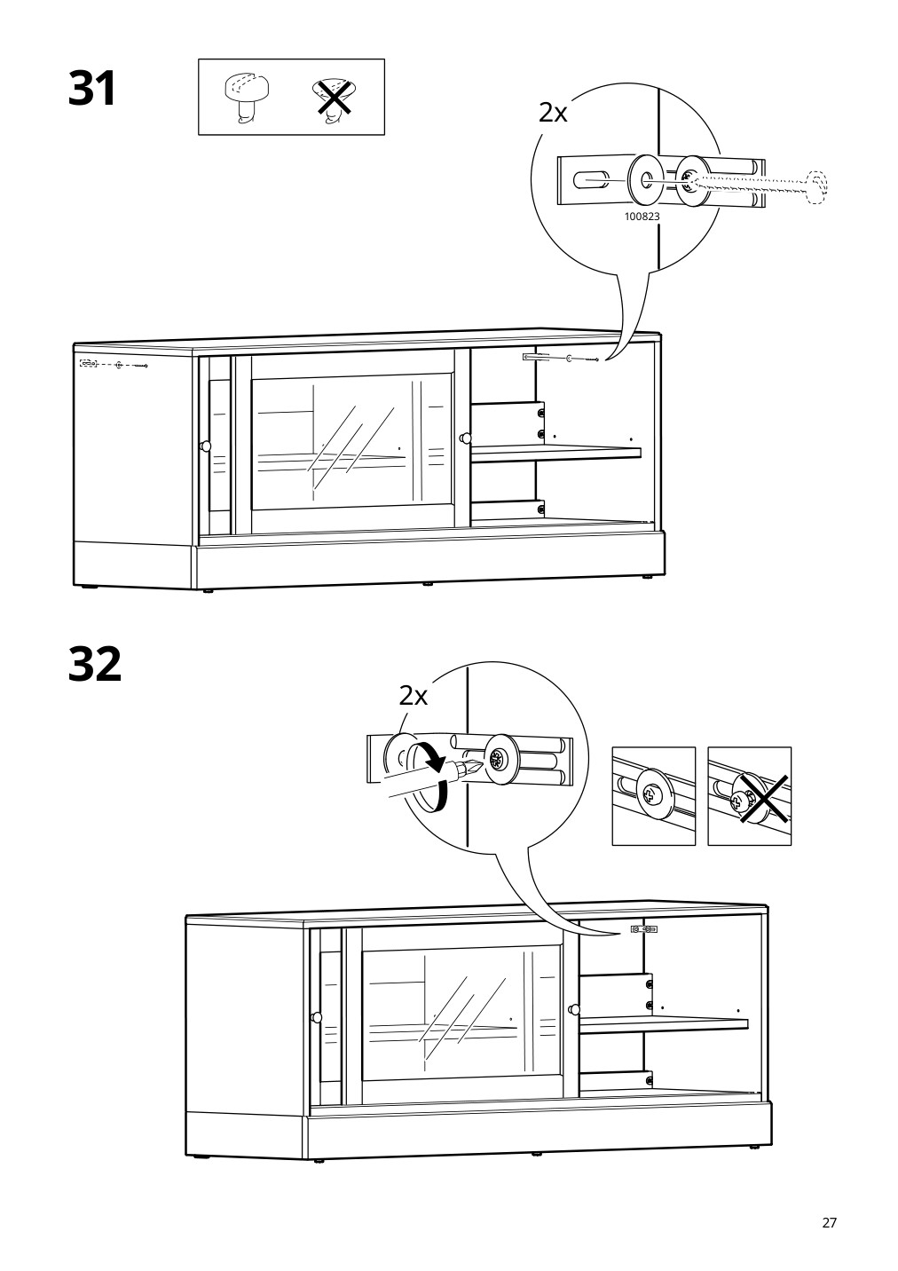 Assembly instructions for IKEA Havsta tv unit with base white | Page 27 - IKEA HAVSTA TV unit with base 105.292.70