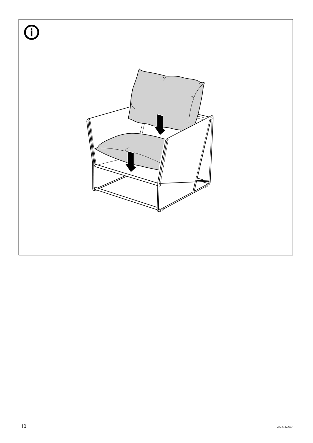 Assembly instructions for IKEA Havsten armchair outdoor beige | Page 10 - IKEA HAVSTEN armchair, outdoor 305.424.97