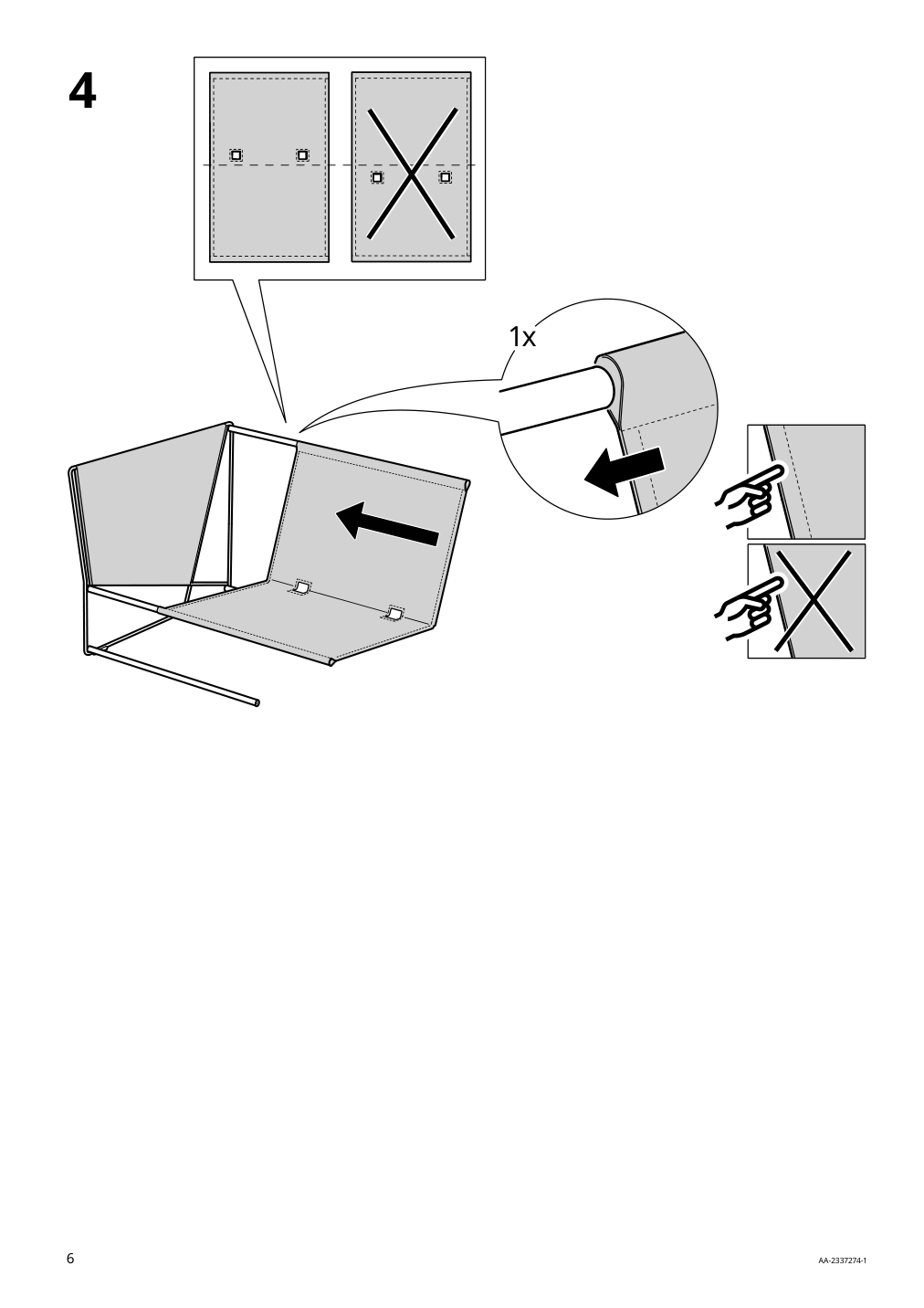 Assembly instructions for IKEA Havsten armchair outdoor beige | Page 6 - IKEA HAVSTEN armchair, outdoor 305.424.97