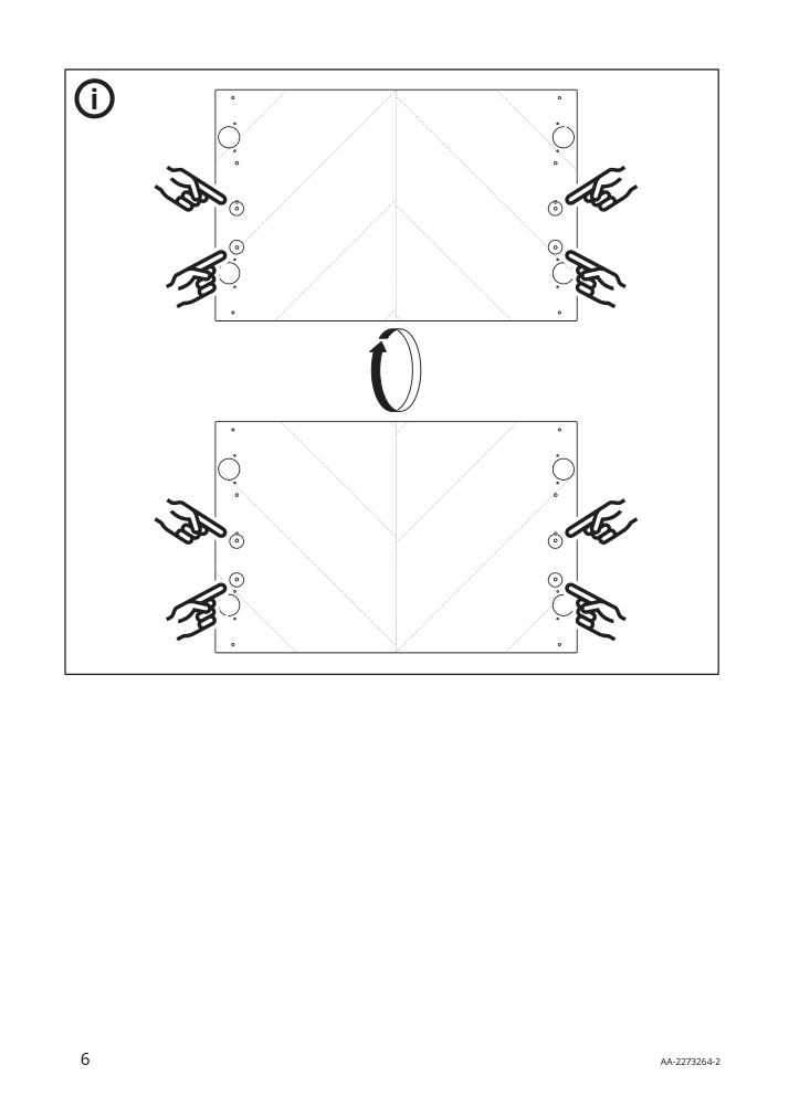 Assembly instructions for IKEA Hedeviken door drawer front oak veneer | Page 6 - IKEA BESTÅ TV unit with drawers and door 194.203.03