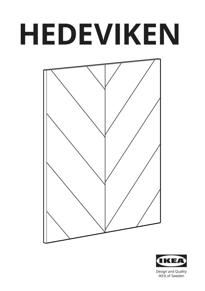 Assembly instructions for IKEA Hedeviken door oak veneer | Page 1 - IKEA BESTÅ TV bench with doors and drawers 394.359.35