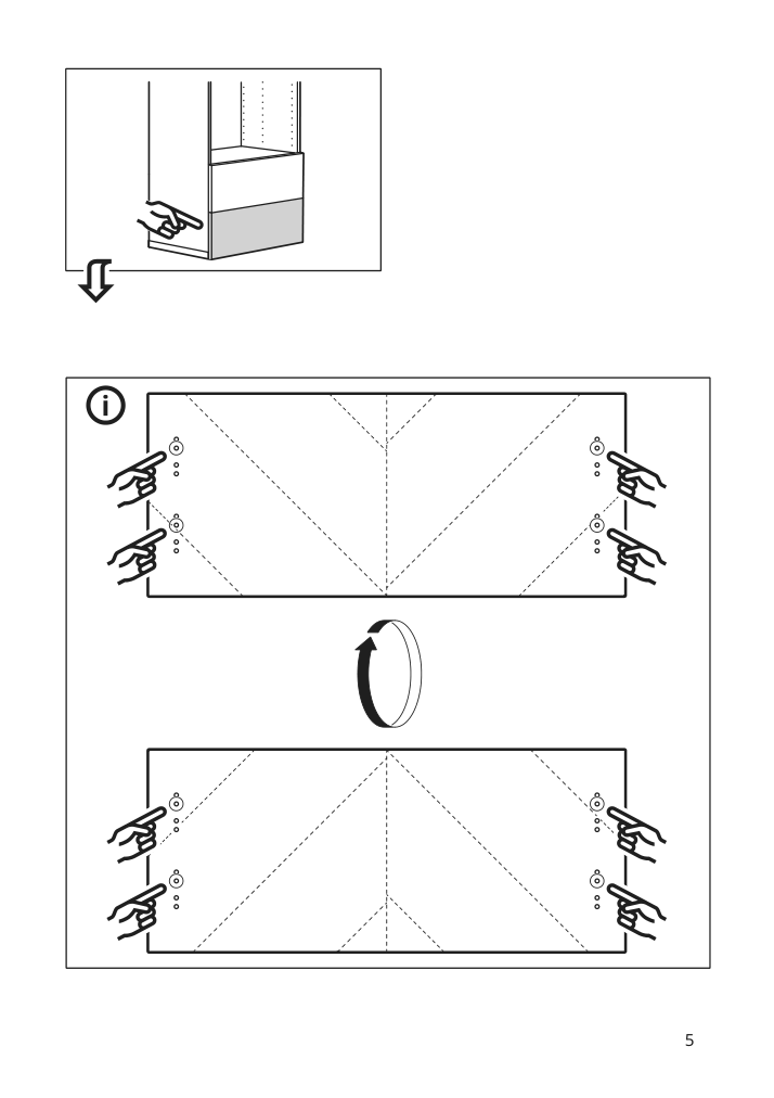 Assembly instructions for IKEA Hedeviken drawer front dark brown stained oak veneer | Page 5 - IKEA BESTÅ storage combination w doors/drawers 794.402.23