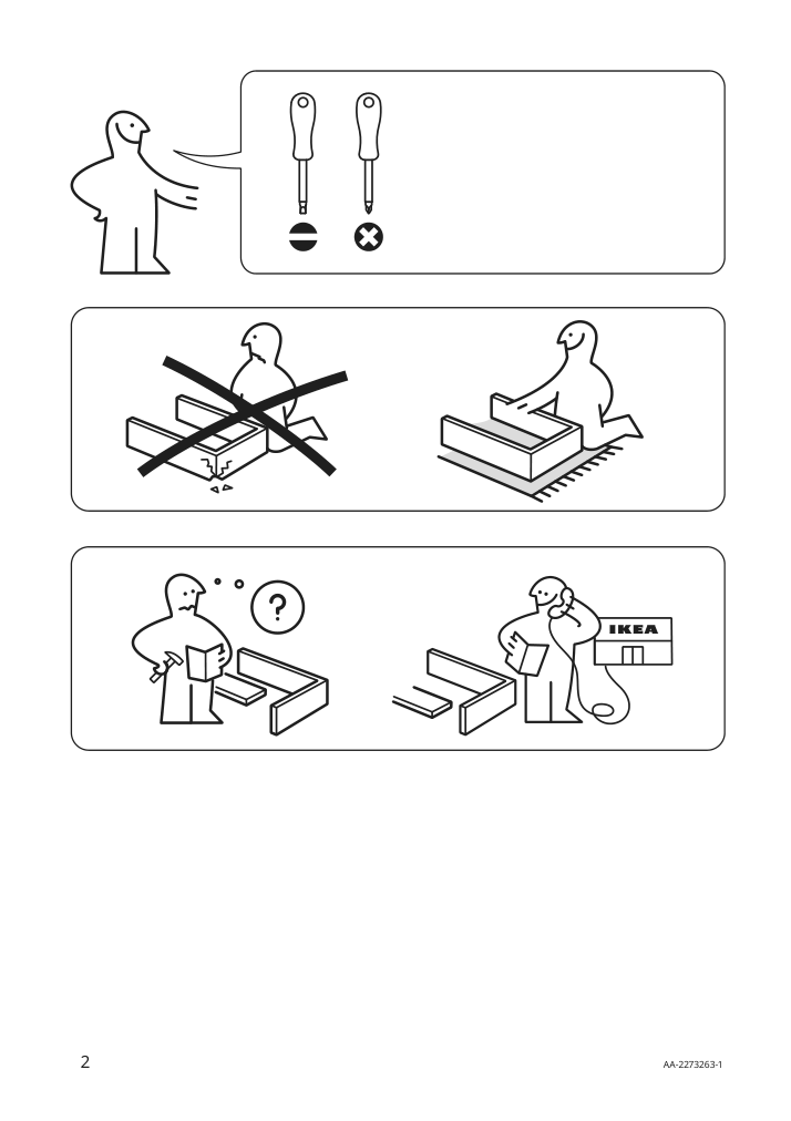 Assembly instructions for IKEA Hedeviken drawer front oak veneer | Page 2 - IKEA BESTÅ TV unit with drawers and door 194.203.03