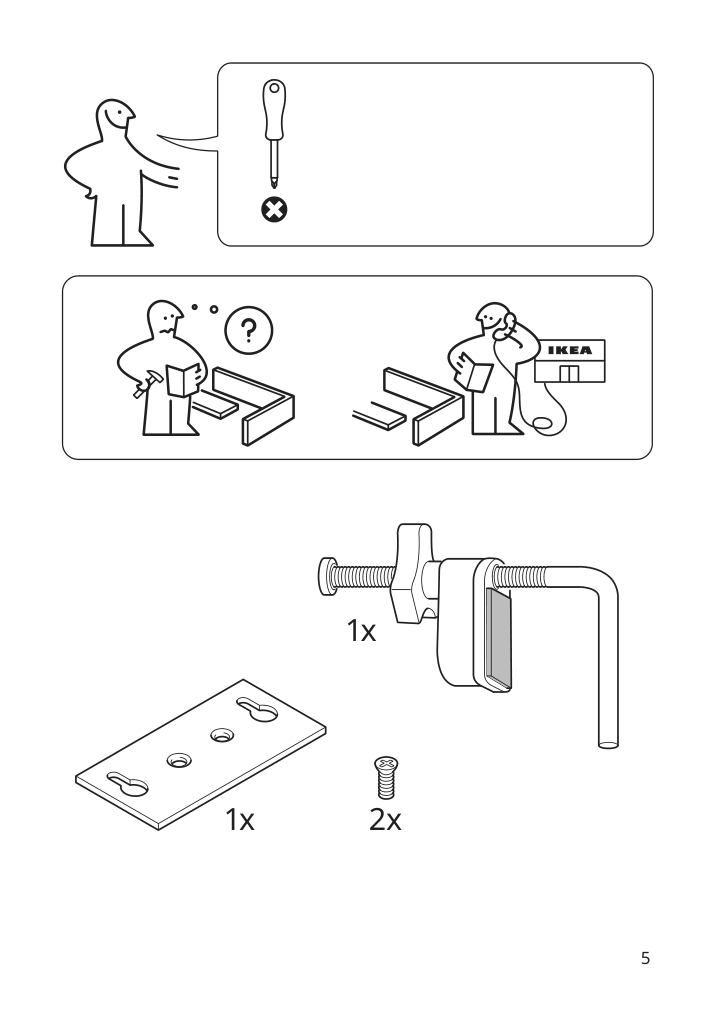 Assembly instructions for IKEA Hektar wall clamp spotlight dark gray | Page 5 - IKEA HEKTAR wall/clamp spotlight 802.153.08