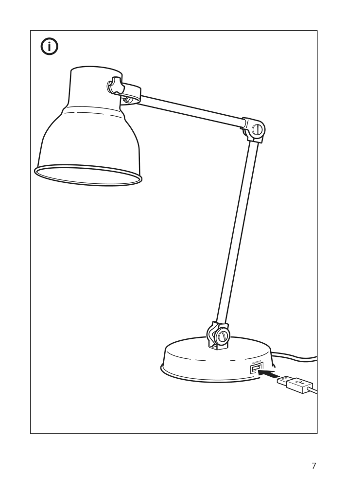 Assembly instructions for IKEA Hektar work lamp dark gray | Page 7 - IKEA HEKTAR work lamp 903.493.74