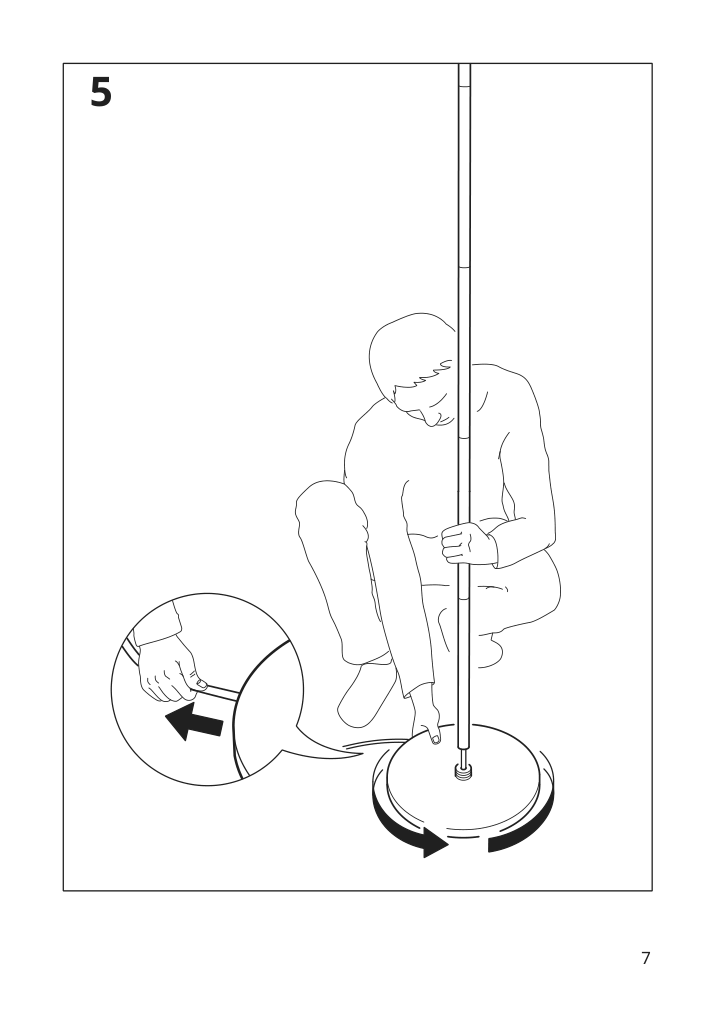 Assembly instructions for IKEA Hektogram floor uplighter silver color white | Page 7 - IKEA HEKTOGRAM floor uplighter 404.777.26