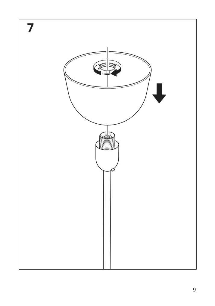 Assembly instructions for IKEA Hektogram floor uplighter silver color white | Page 9 - IKEA HEKTOGRAM floor uplighter 404.777.26