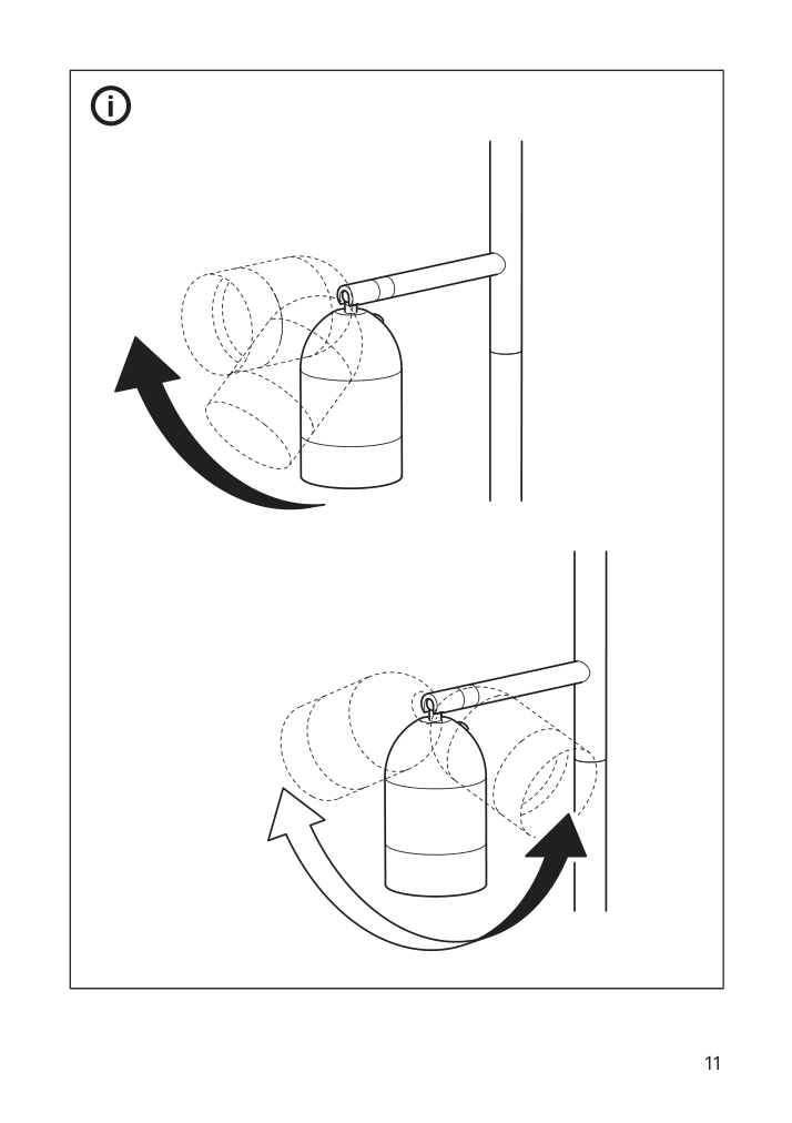 Assembly instructions for IKEA Hektogram floor uplighter reading lamp black white | Page 11 - IKEA HEKTOGRAM floor uplighter/reading lamp 504.303.66