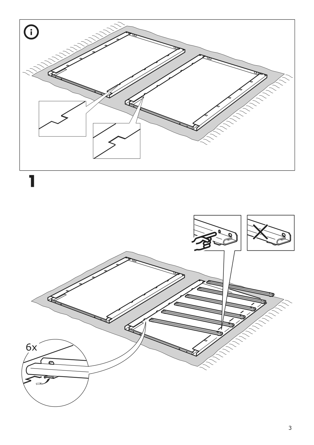 Assembly instructions for IKEA Helmer drawer unit on casters black | Page 3 - IKEA UTESPELARE / HELMER desk, chair and drawer unit 094.407.78