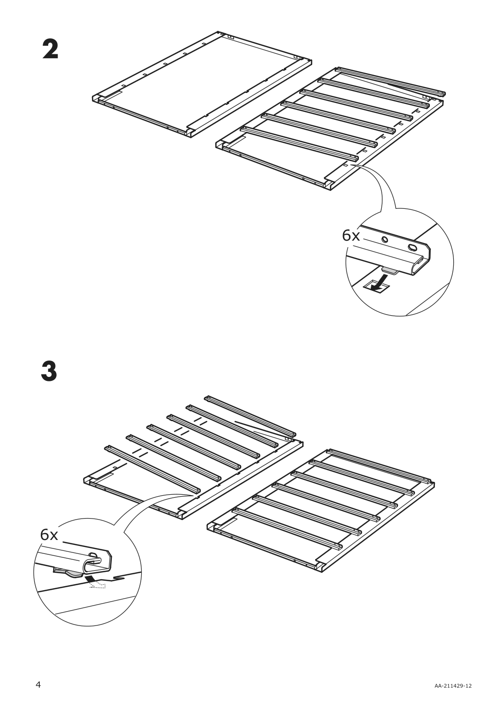 Assembly instructions for IKEA Helmer drawer unit on casters black | Page 4 - IKEA UTESPELARE / HELMER desk, chair and drawer unit 094.407.78