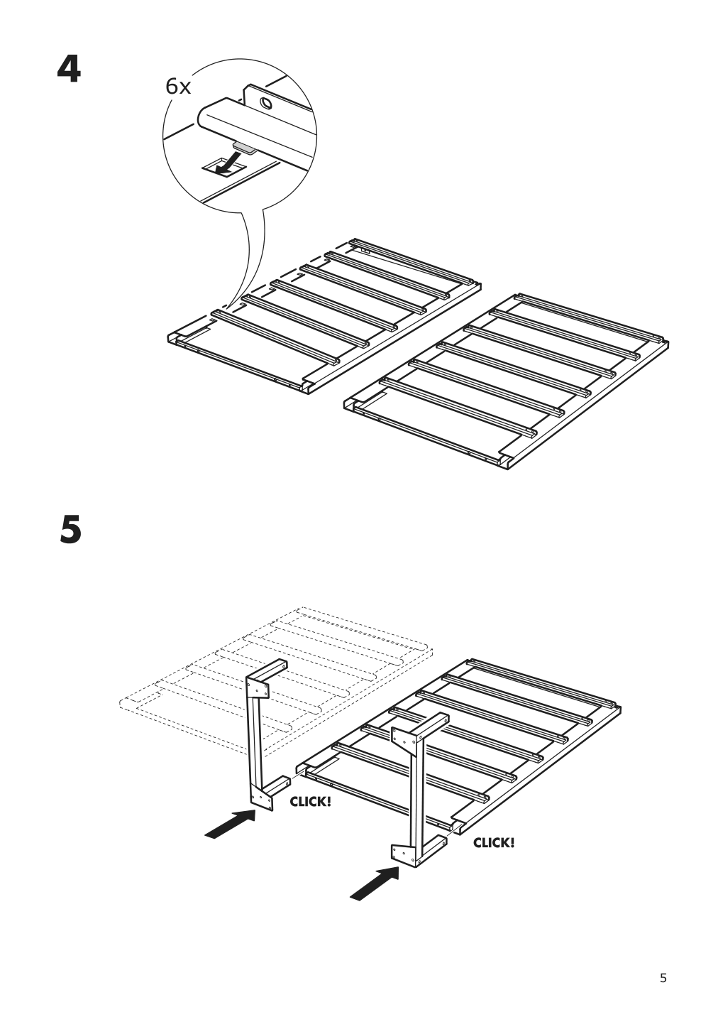 Assembly instructions for IKEA Helmer drawer unit on casters black | Page 5 - IKEA UTESPELARE / HELMER desk, chair and drawer unit 094.407.78