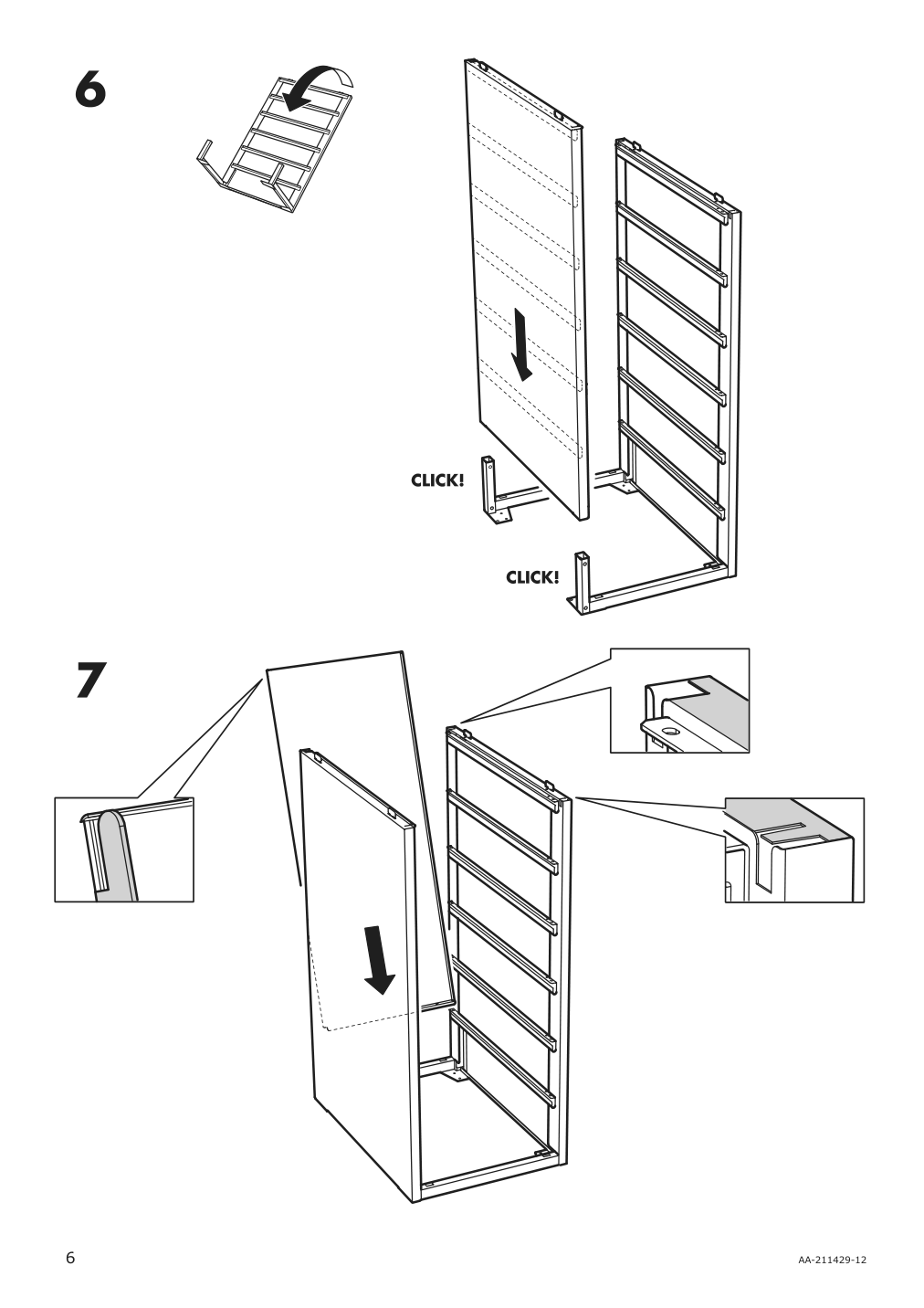 Assembly instructions for IKEA Helmer drawer unit on casters black | Page 6 - IKEA UTESPELARE / HELMER desk, chair and drawer unit 094.407.78