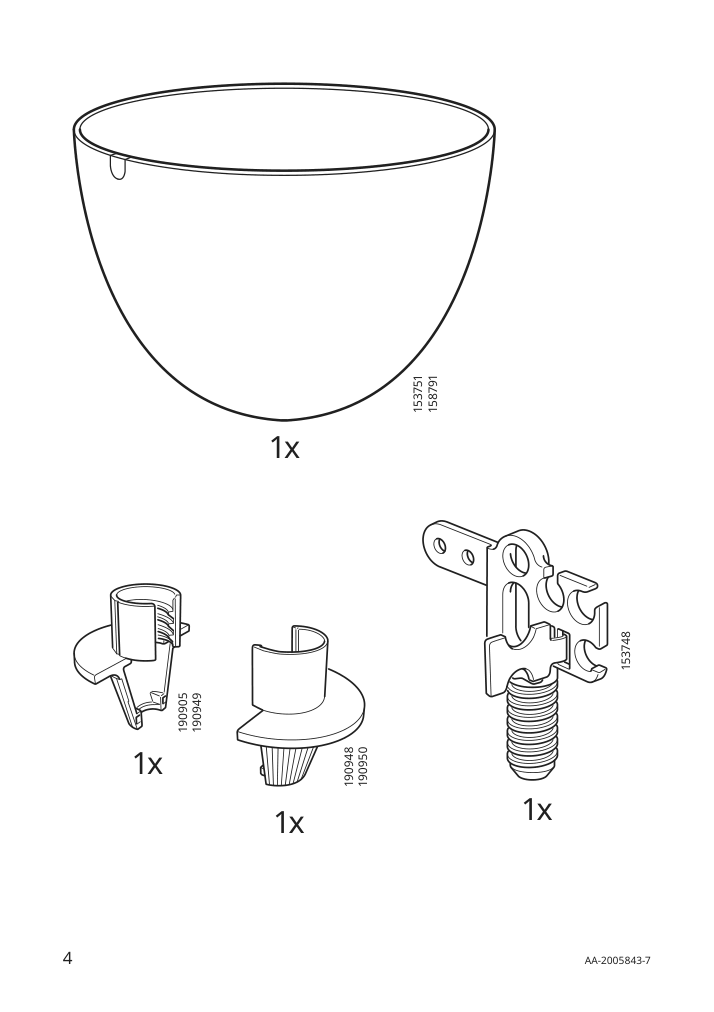 Assembly instructions for IKEA Hemma cord set black | Page 4 - IKEA LUFTMASSA / HEMMA pendant lamp 193.357.05