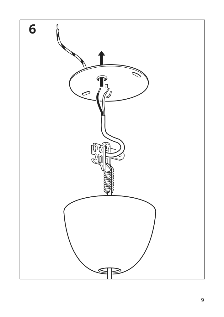 Assembly instructions for IKEA Hemma cord set black | Page 9 - IKEA LUFTMASSA / HEMMA pendant lamp 193.357.05