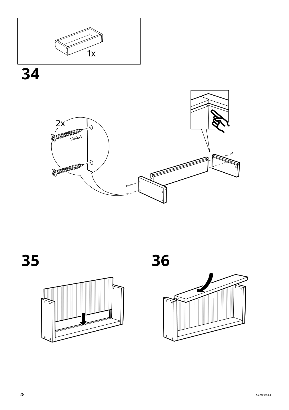 Assembly instructions for IKEA Hemnes 2 drawer chest white stain | Page 28 - IKEA HEMNES 2-drawer chest 802.426.27