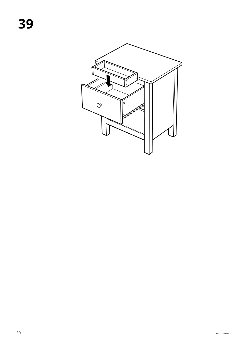 Assembly instructions for IKEA Hemnes 2 drawer chest white stain | Page 30 - IKEA HEMNES 2-drawer chest 802.426.27