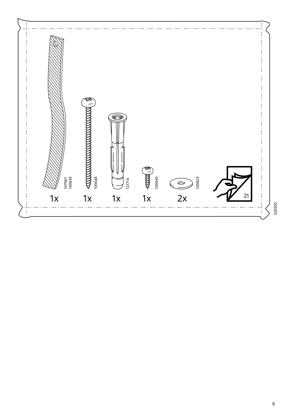 Assembly instructions for IKEA Hemnes 2 drawer chest white stain | Page 9 - IKEA HEMNES 2-drawer chest 802.426.27