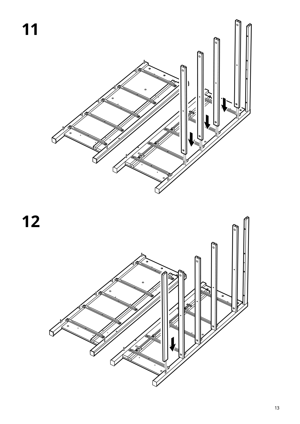 Assembly instructions for IKEA Hemnes 6 drawer chest dark gray | Page 13 - IKEA HEMNES 6-drawer chest 805.761.97