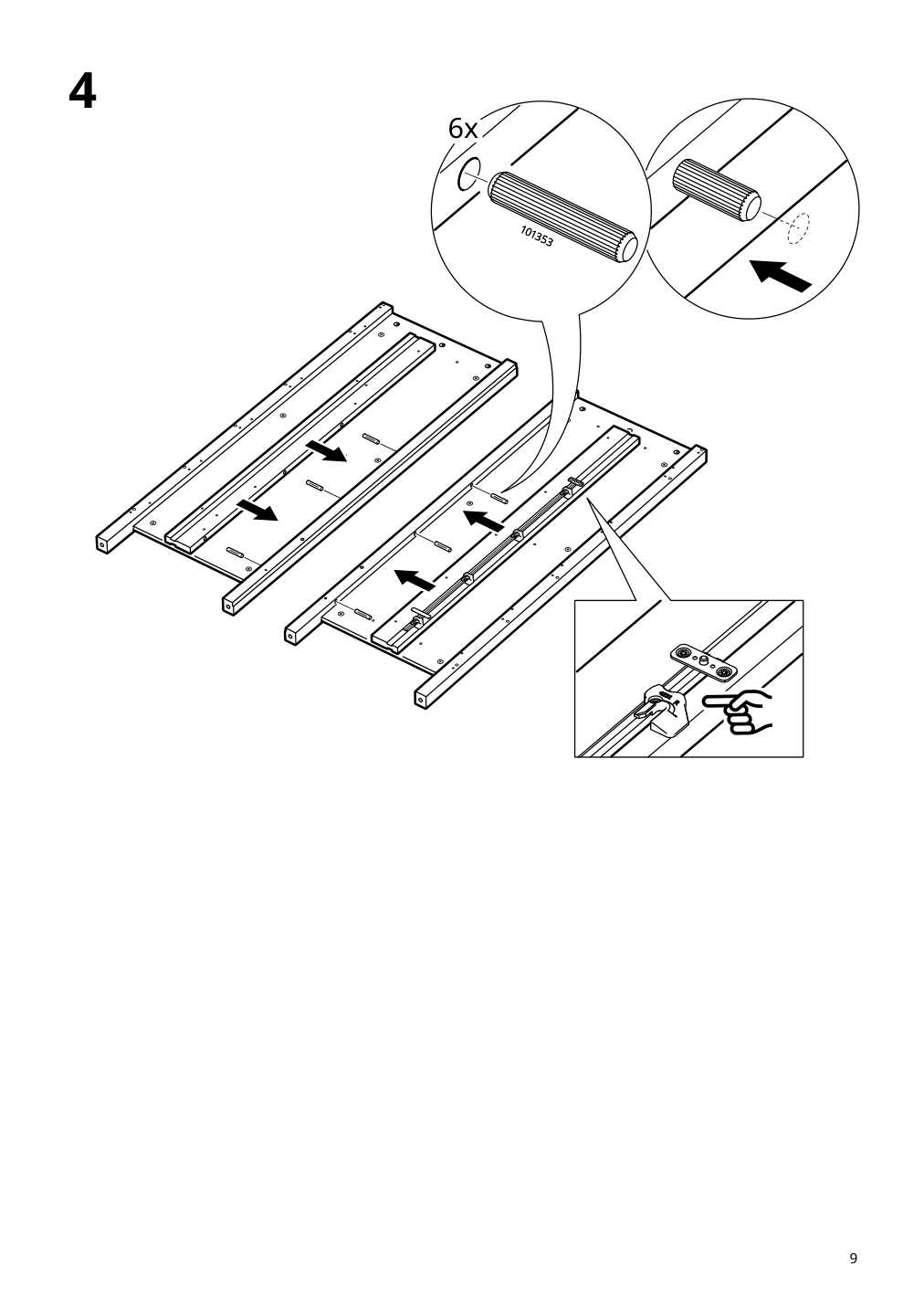 Assembly instructions for IKEA Hemnes 6 drawer chest dark gray | Page 9 - IKEA HEMNES 6-drawer chest 805.761.97