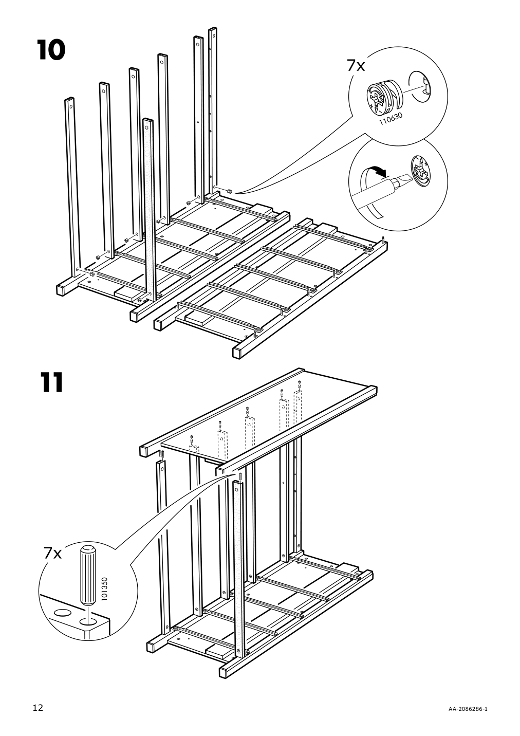 Assembly instructions for IKEA Hemnes 6 drawer chest white stain | Page 12 - IKEA HEMNES 6-drawer chest 602.392.73