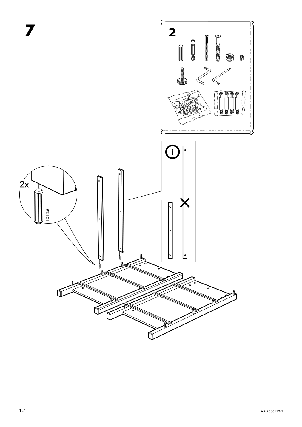 Assembly instructions for IKEA Hemnes 8 drawer dresser dark gray stained | Page 12 - IKEA HEMNES 8-drawer dresser 603.817.37