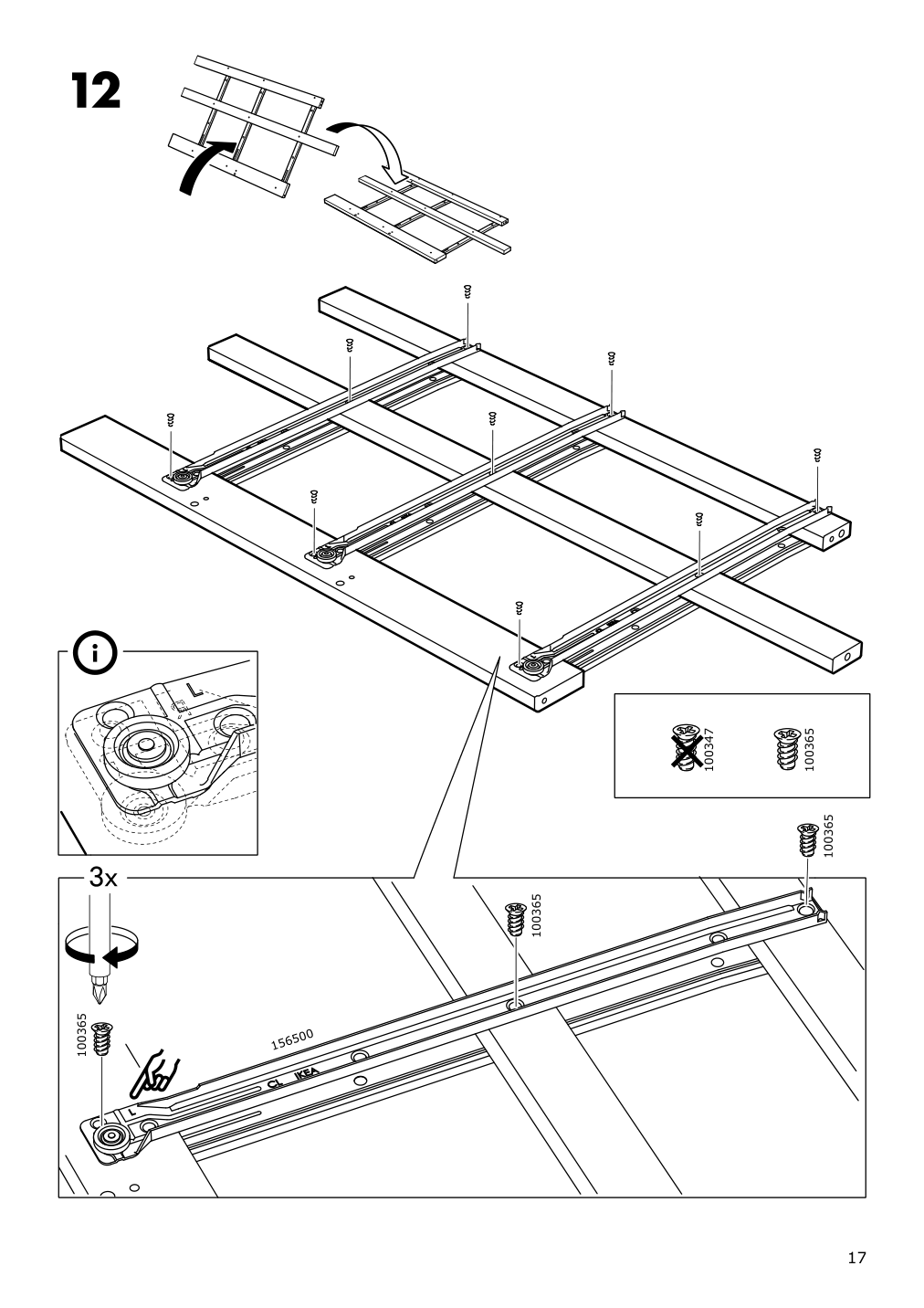 Assembly instructions for IKEA Hemnes 8 drawer dresser dark gray stained | Page 17 - IKEA HEMNES 8-drawer dresser 603.817.37