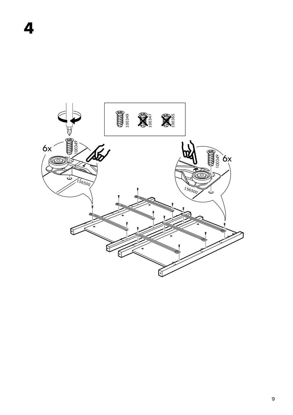 Assembly instructions for IKEA Hemnes 8 drawer dresser dark gray stained | Page 9 - IKEA HEMNES 8-drawer dresser 603.817.37