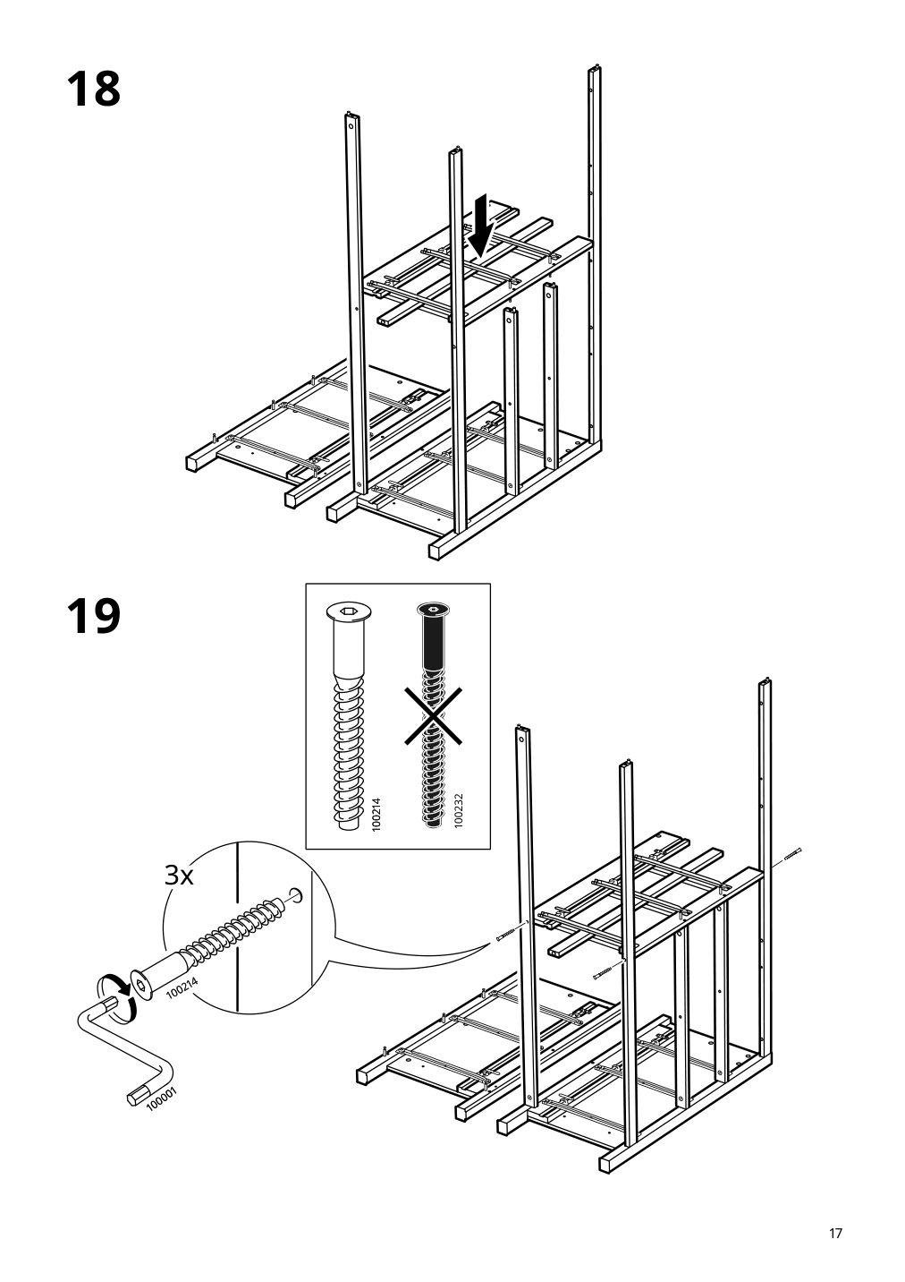 Assembly instructions for IKEA Hemnes 8 drawer dresser dark gray | Page 17 - IKEA HEMNES 8-drawer dresser 905.761.92