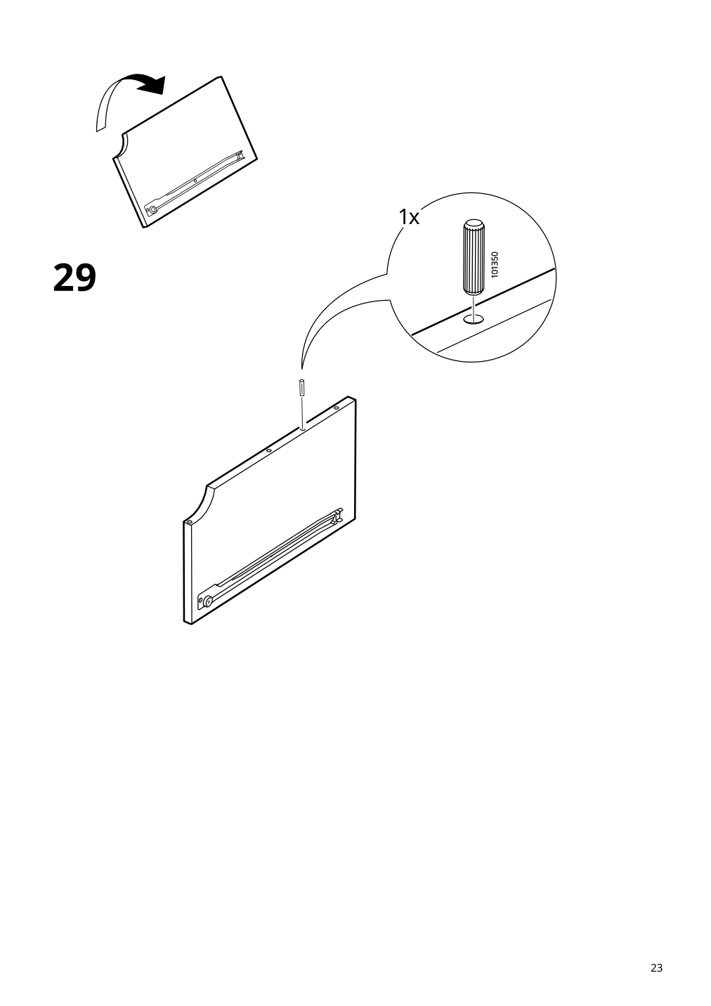 Assembly instructions for IKEA Hemnes 8 drawer dresser white stain | Page 23 - IKEA HEMNES 8-drawer dresser 105.761.91