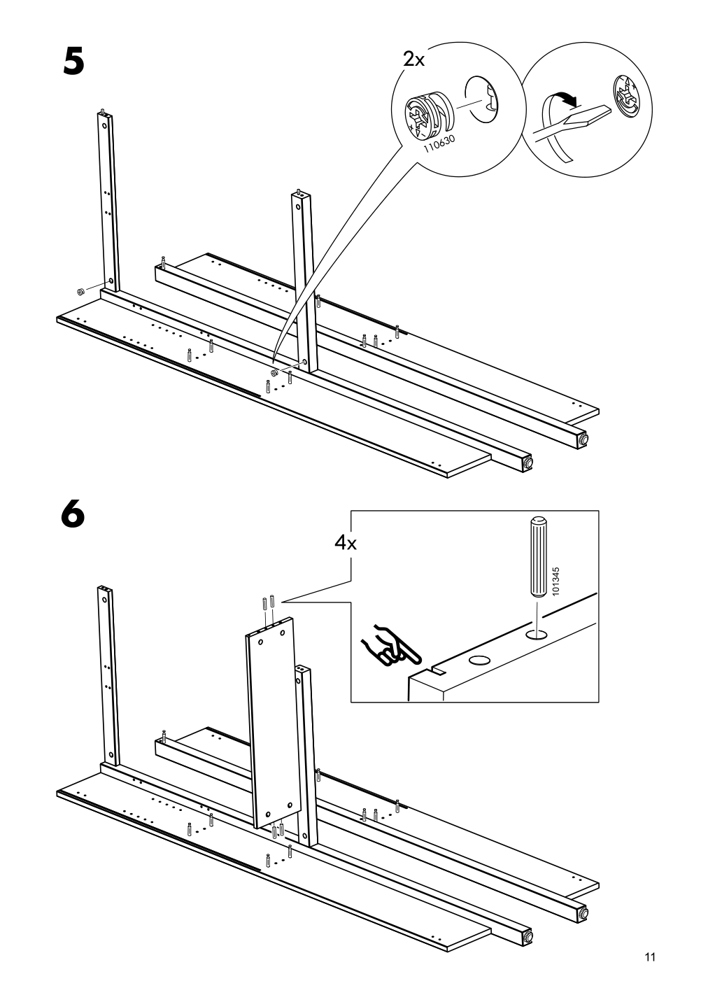 Assembly instructions for IKEA Hemnes bathroom shelf unit white | Page 11 - IKEA HEMNES bathroom shelf unit 904.004.47