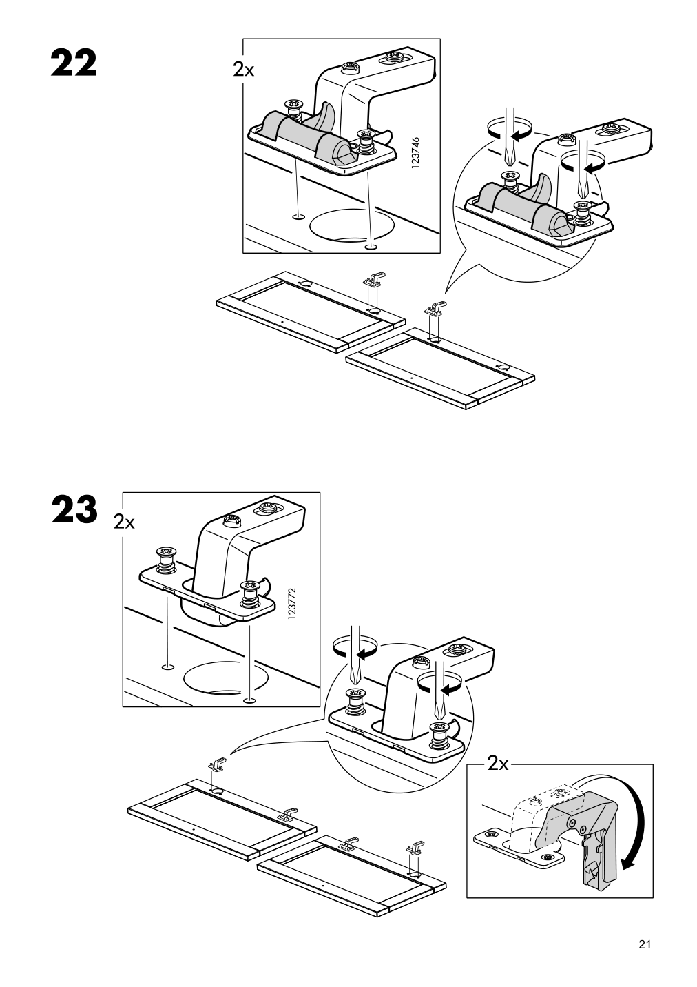 Assembly instructions for IKEA Hemnes bathroom shelf unit white | Page 21 - IKEA HEMNES bathroom shelf unit 904.004.47