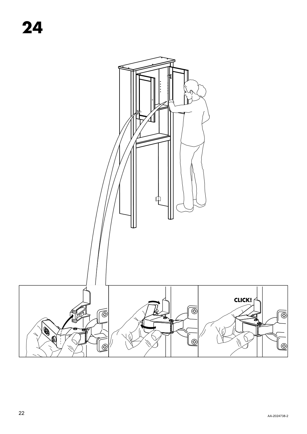 Assembly instructions for IKEA Hemnes bathroom shelf unit white | Page 22 - IKEA HEMNES bathroom shelf unit 904.004.47