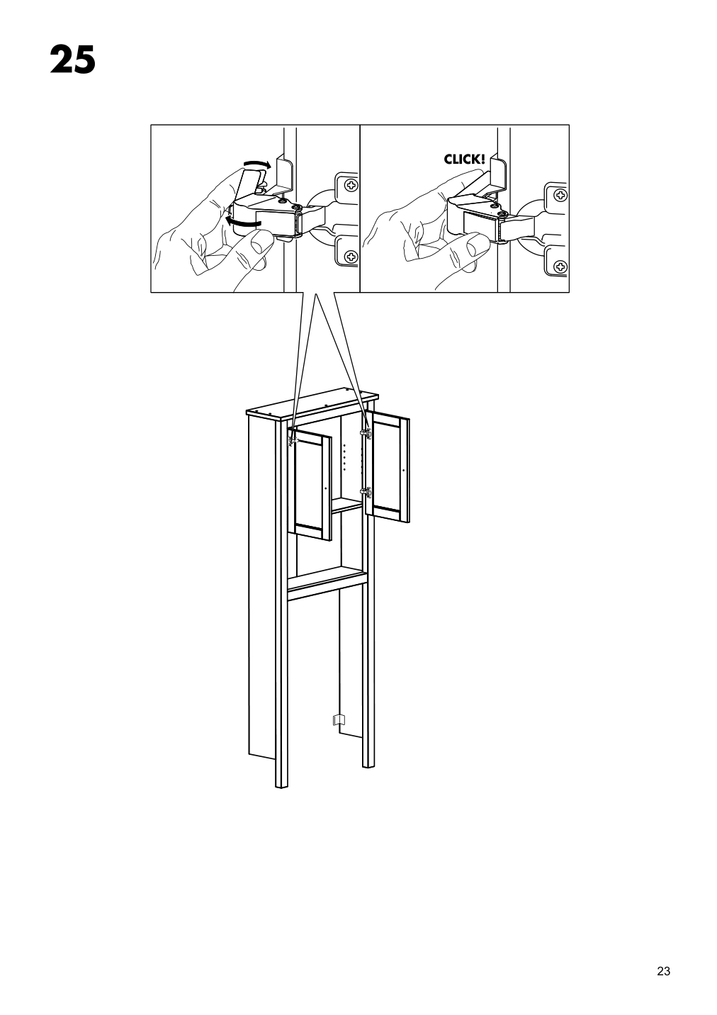 Assembly instructions for IKEA Hemnes bathroom shelf unit white | Page 23 - IKEA HEMNES bathroom shelf unit 904.004.47